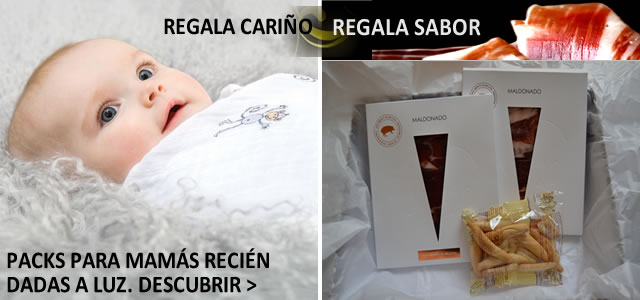 Regalo jamón ibérico mamás recién dadas a luz